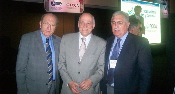 Elías Soso, Fabián Tarrío y Ricardo Diab en el Foro de Centros Comerciales a Cielo Abierto.
