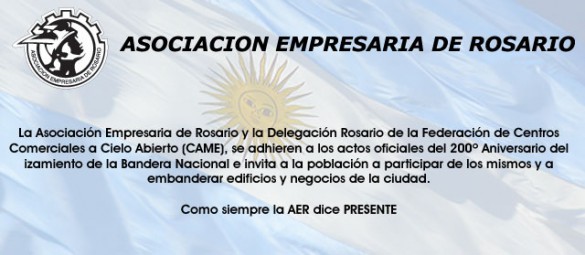 200º Aniversario del izamiento de la Bandera Argentina.