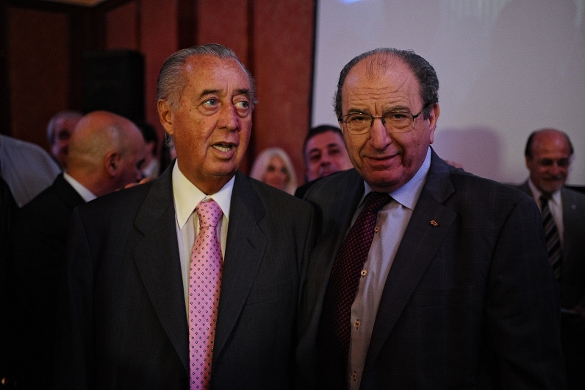 Elías Soso y Osvaldo Cornide. Reelección en CAME 2012.