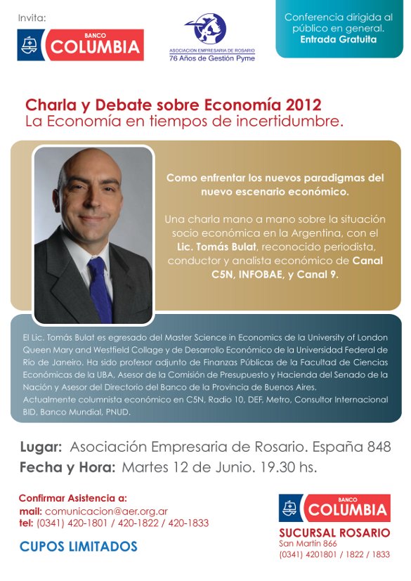 Charla sobre economía 2012. Rosario.