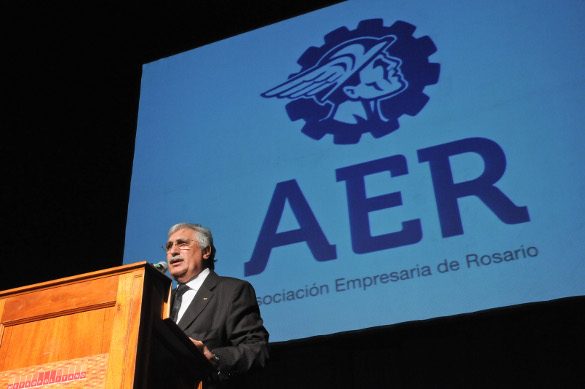 Ricardo Diab como el nuevo presidente de la Asociación Empresaria de Rosario.