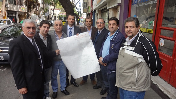 Obras de la EPE en Calle San Luis supervisadas por la Asociación Empresaria de Rosario.