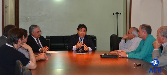 Reunión sobre seguridad en la Asociación Empresaria de Rosario.