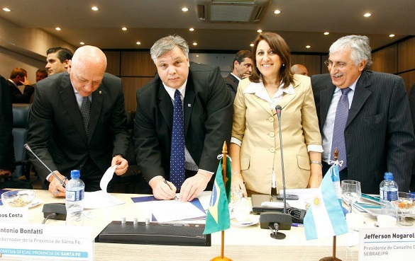 Ricardo Diab, Antonio Bonfatti, Mónica Fein y Jefferson Nogaroli.