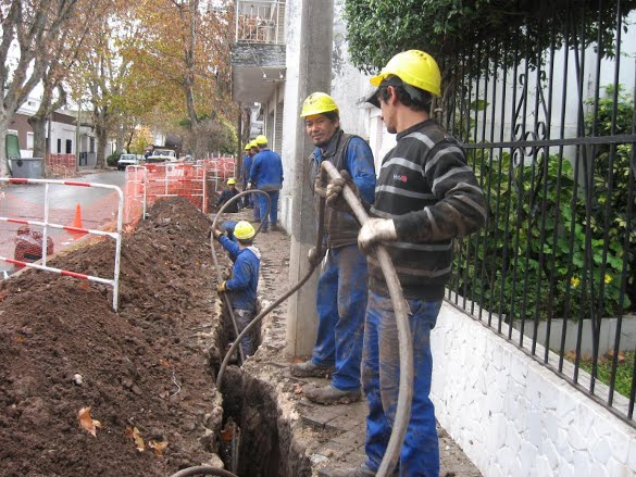 Obras de la EPE en Rosario.