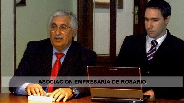 Damián Di Pace en la Asociación Empresaria de Rosario