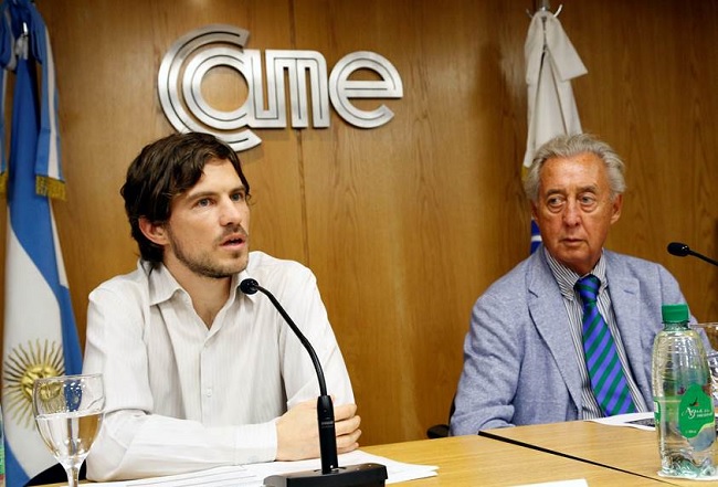 Augusto Costas con Osvaldo Cornide de CAME