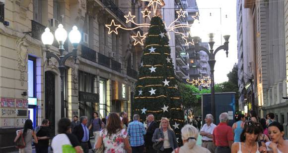 Navidad y Año Nuevo en el centro de Rosario