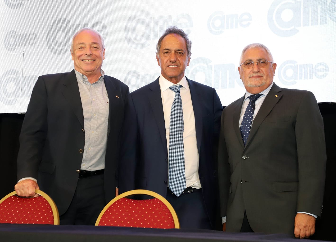 Ricardo Diab recibió junto al Presidente de CAME a Daniel Scioli, en las oficinas de la entidad.