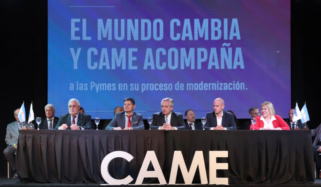 Alberto Fernández participó de la Asamblea General de CAME