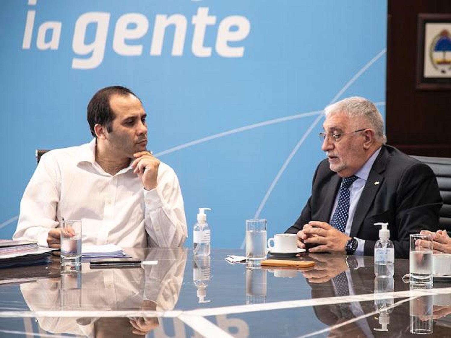 Diab y González se reunieron con el secretario de comercio.