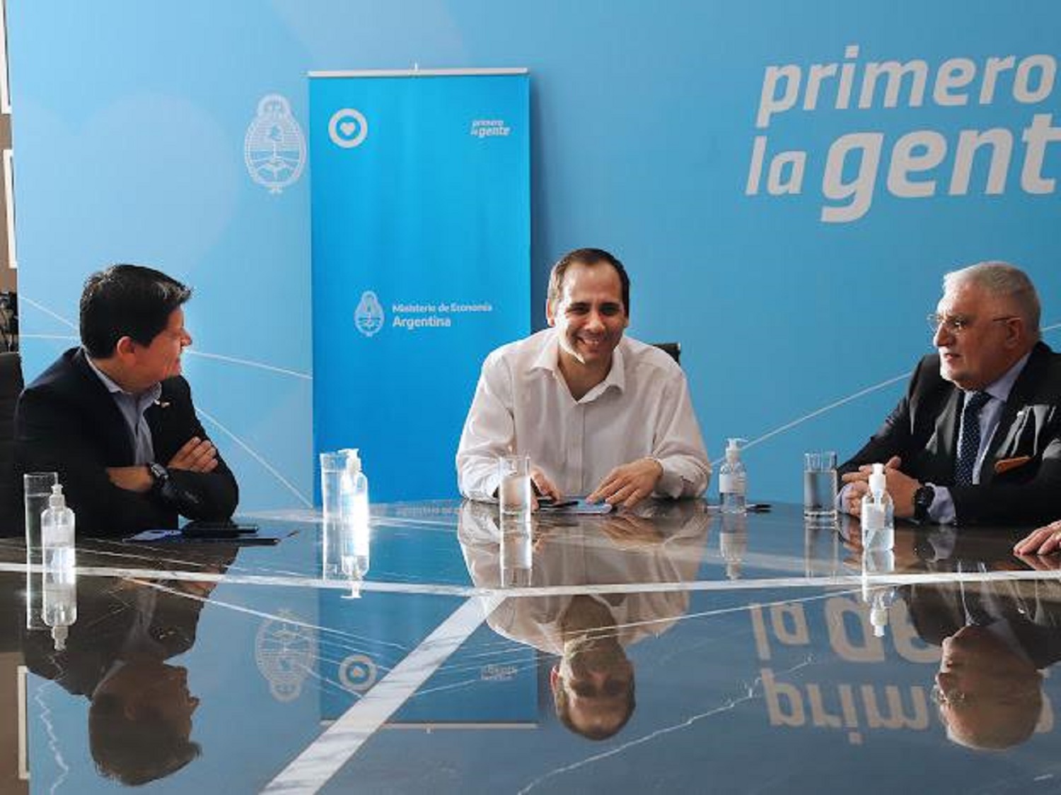 Diab y González se reunieron con el secretario de comercio.